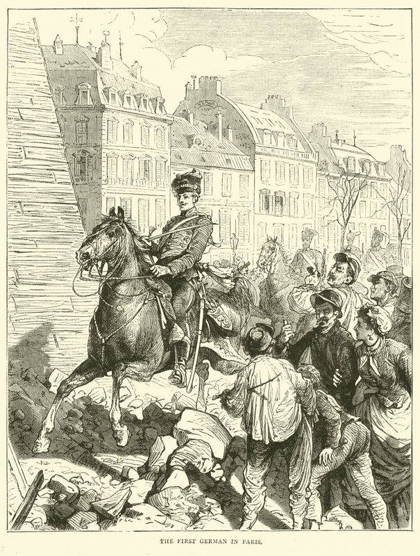 Den första tysken i Paris, februari 1871 av English School