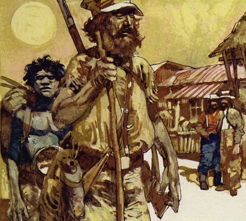 Den första utforskningen av Australien genomfördes av Edward John Eyre av English School