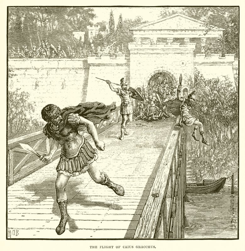 Caius Gracchus flykt av English School