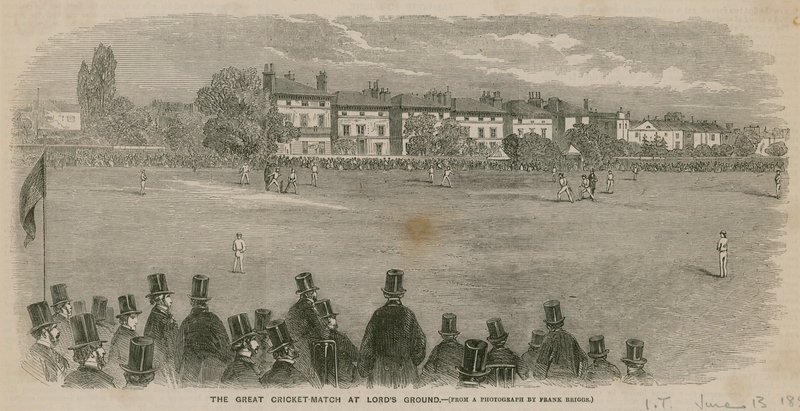 Den stora cricketmatchen på Lords Ground av English School