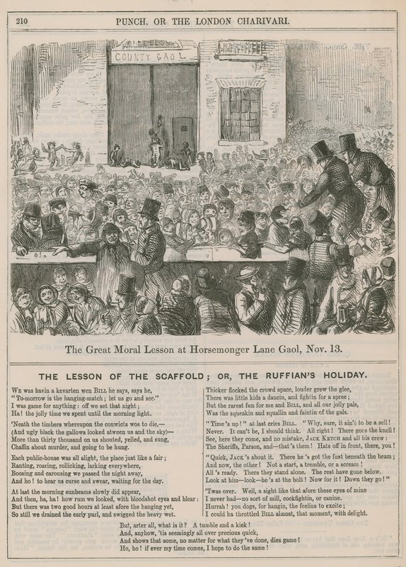 Den stora moraliska lektionen på Horsemonger Lane Gaol av English School
