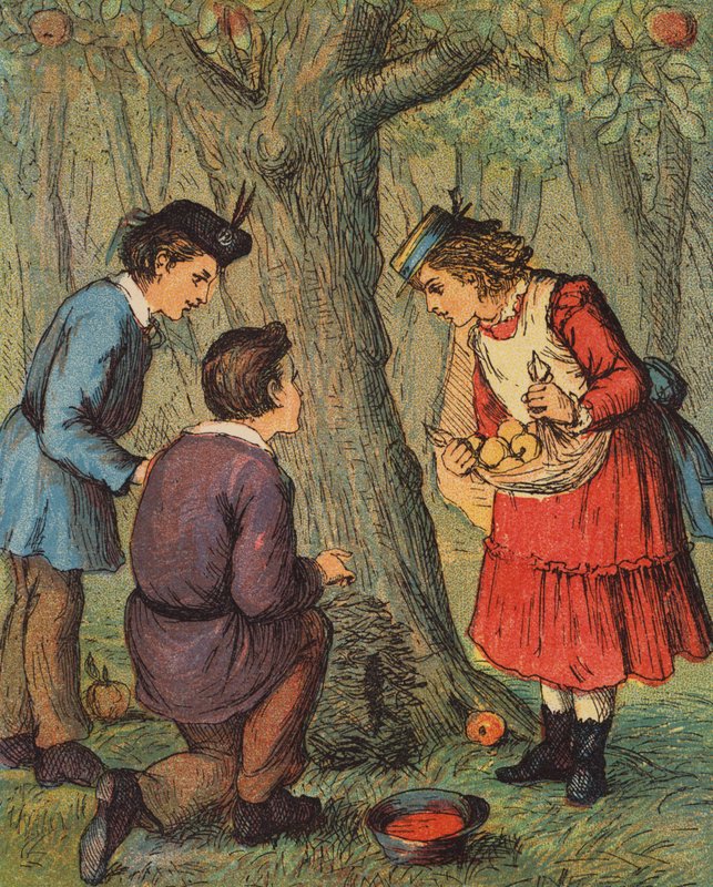 Igelkottens bo (färglitografi) av English School