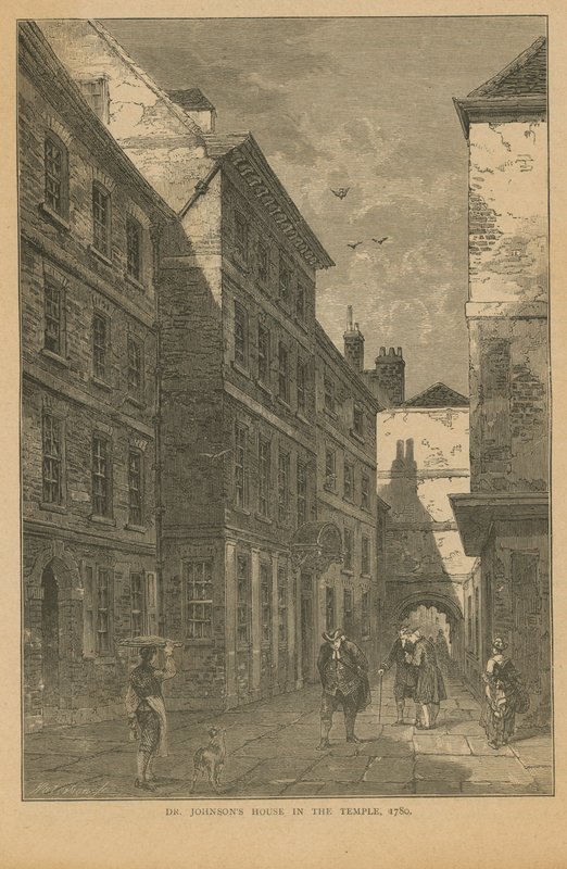 Dr Johnsons hem på Inner Temple Lane av English School