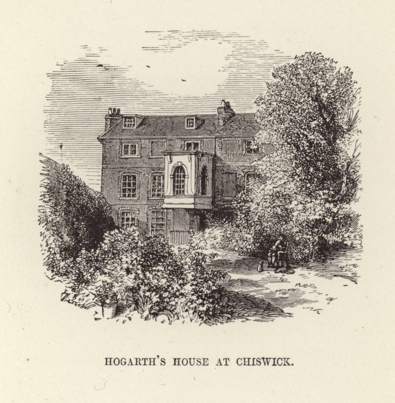 William Hogarths hem i Chiswick av English School