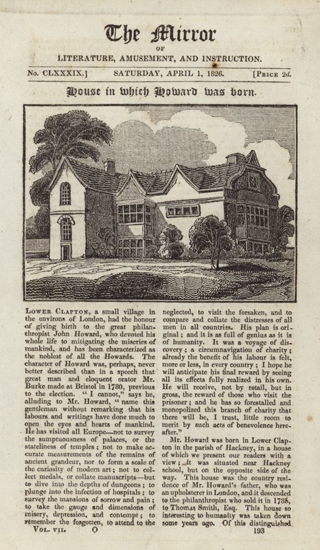 Huset där John Howard föddes av English School