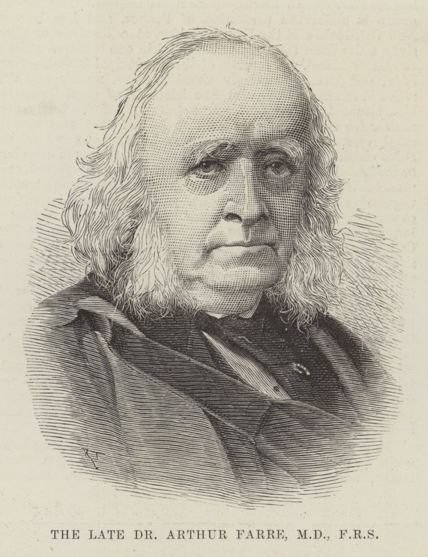 Den framlidne Dr Arthur Farre, MD, FRS (gravyr) av English School