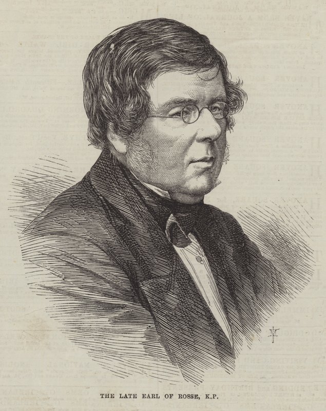 Den framlidne jarlen av Rosse, KP (gravyr) av English School