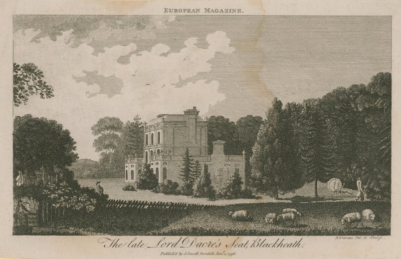 Den bortgångne Lord Dacres säte i Blackheath av English School