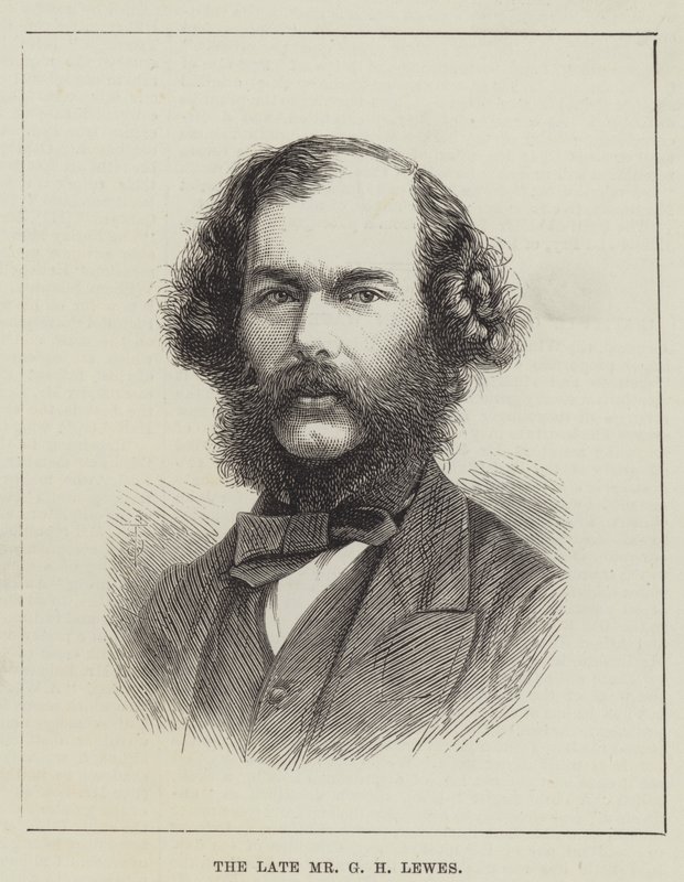 Den bortgångne Mr G H Lewes (gravyr) av English School