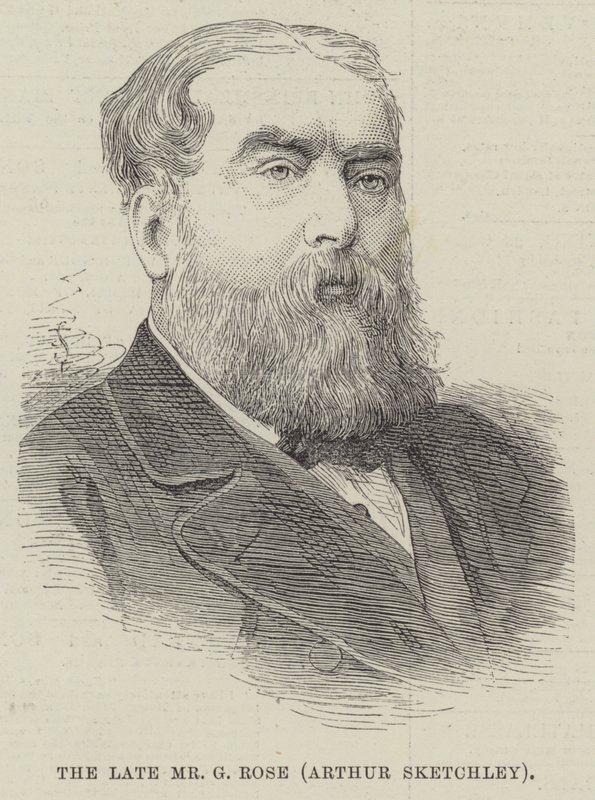 Den bortgångne Mr G Rose, Arthur Sketchley (gravyr) av English School