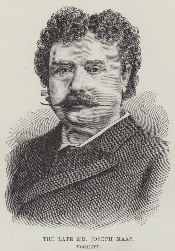 Den bortgångne herr Joseph Maas, sångare (gravyr) av English School