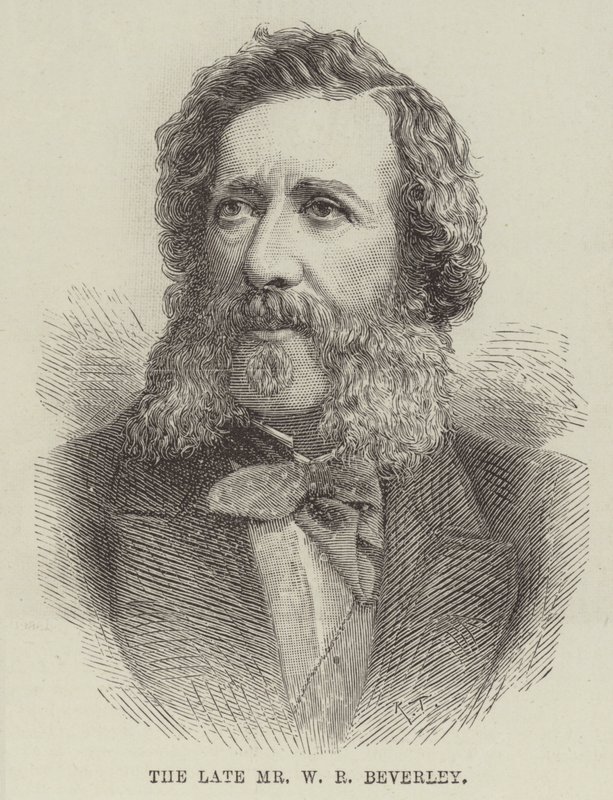 Den bortgångne Mr W R Beverley (gravyr) av English School