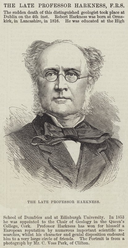 Den bortgångne professor Harkness (gravyr) av English School