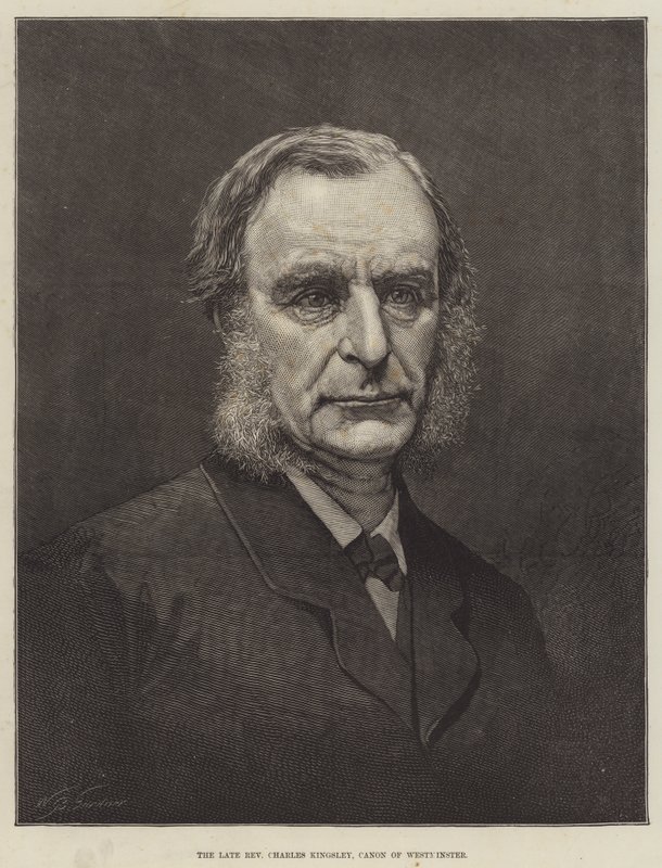 Den avlidne pastor Charles Kingsley, kanon av Westminster (gravyr) av English School