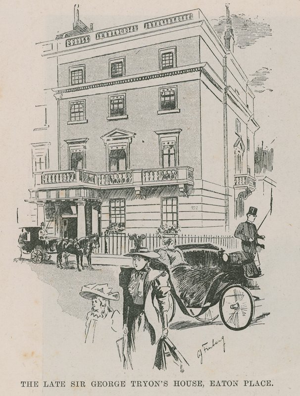 Den sena Sir George Tryons hus, Easton Place, London av English School