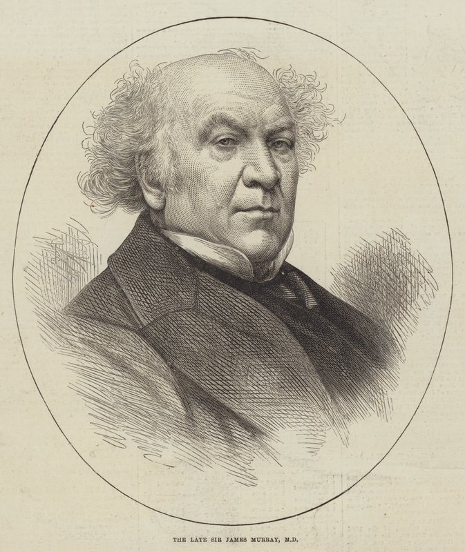 Den framlidne Sir James Murray, MD (gravyr) av English School