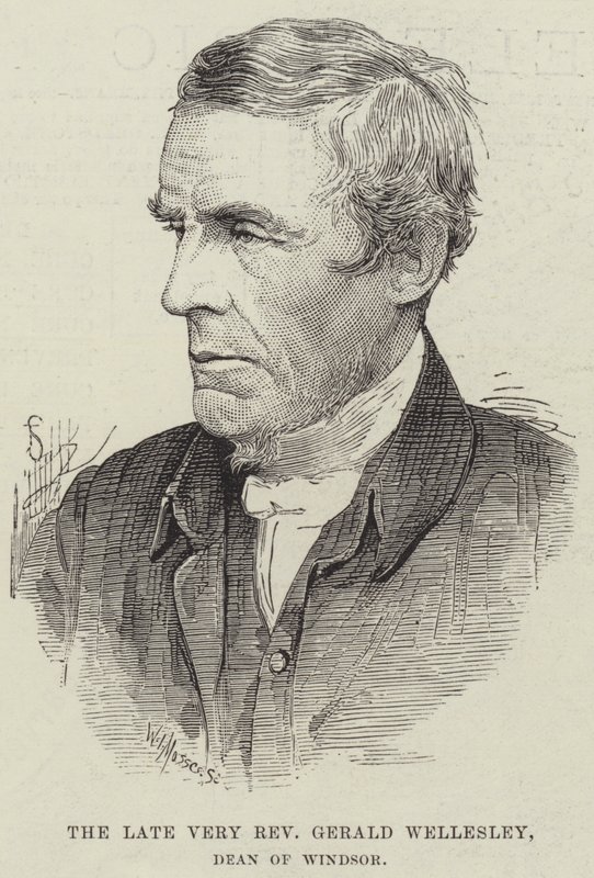 Den framlidne Very Reverend Gerald Wellesley, dekanus i Windsor (gravyr) av English School