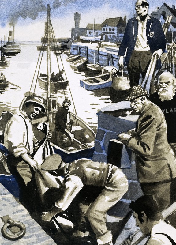 De små båtarna som tog plats i evakueringen vid Dunkirk av English School