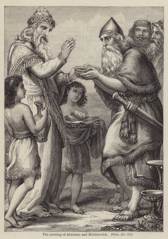 Mötet mellan Abraham och Melkisedek, Första Moseboken XIV av English School