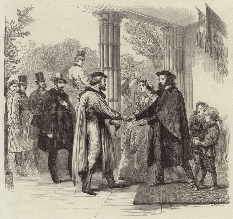 Mötet mellan Garibaldi och Tennyson av English School
