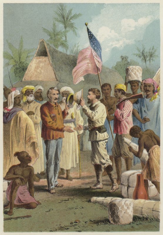 Mötet mellan Henry Morton Stanley och David Livingstone av English School