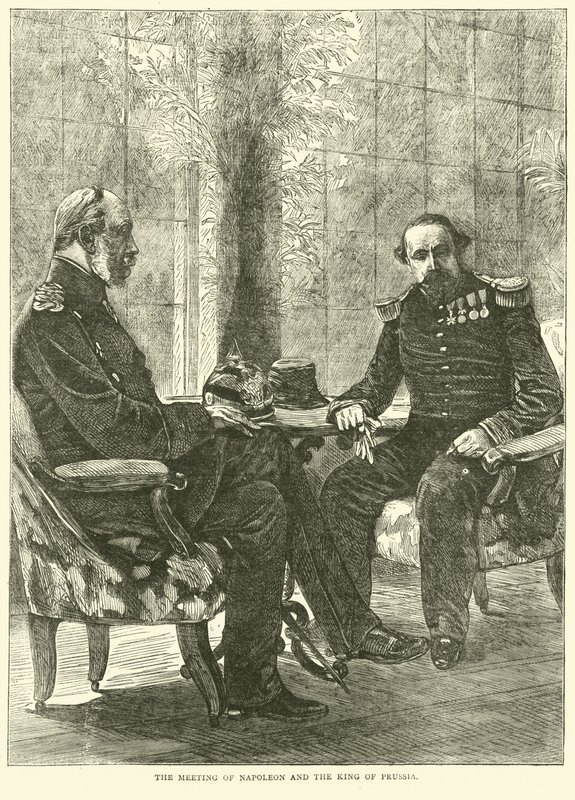 Mötet mellan Napoleon och kungen av Preussen, september 1870 av English School