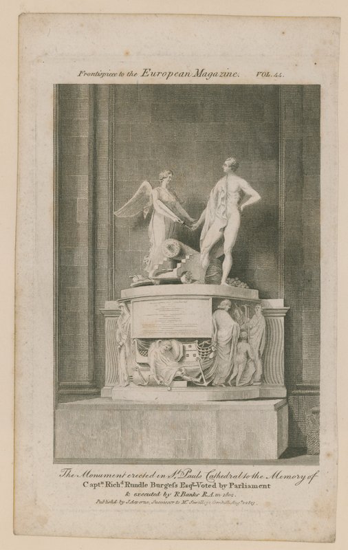 Monumentet uppfört i St Pauls Cathedral av English School