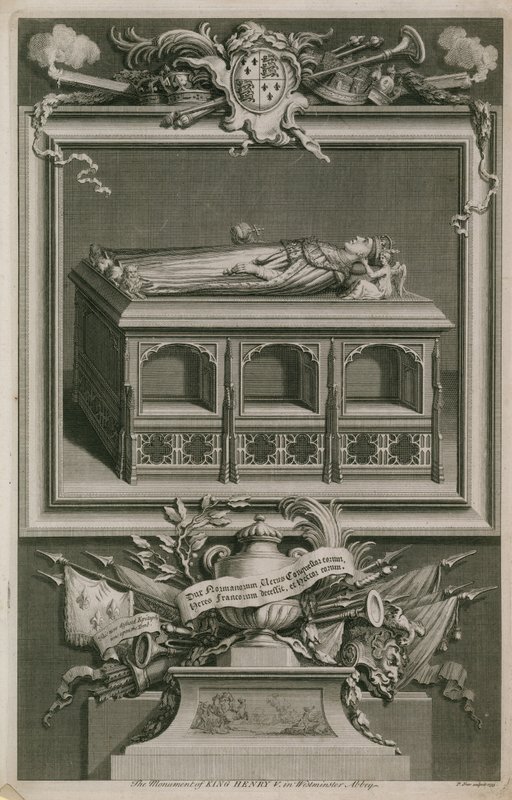 Monumentet av Henry V av English School