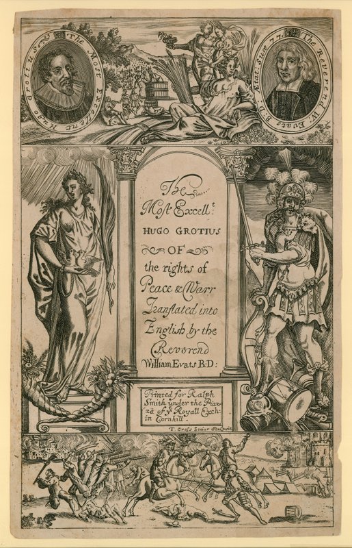 Den förnämligaste Hugo Grotius av rätten till fred och krig av English School