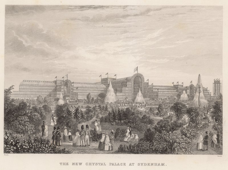Det nya Crystal Palace på Sydenham av English School