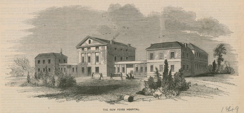 Det nya Fever Hospital, London av English School