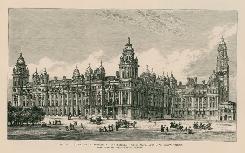 Det nya regeringskontoret i Whitehall av English School