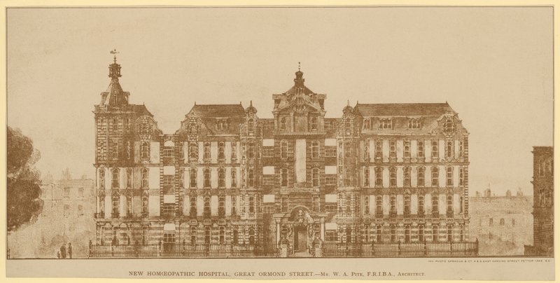 Det nya Homoeopathic Hospital, Great Ormond Street av English School