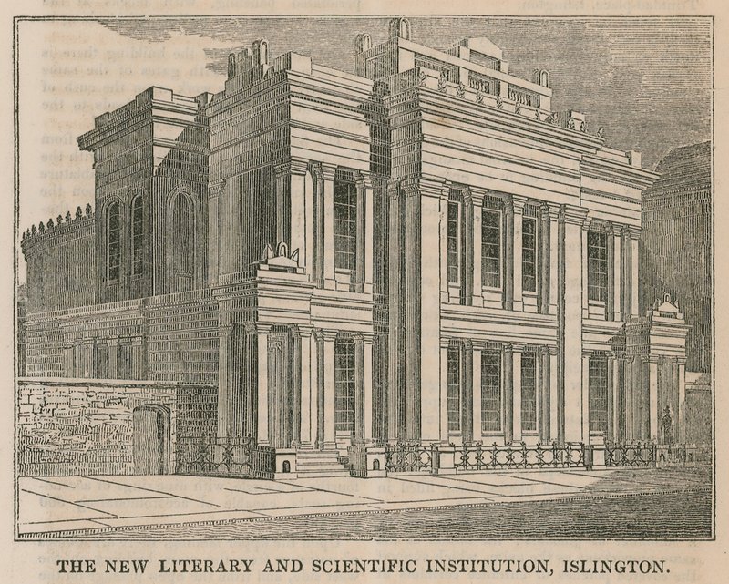 Den nya litterära och vetenskapliga institutionen, Islington, London av English School