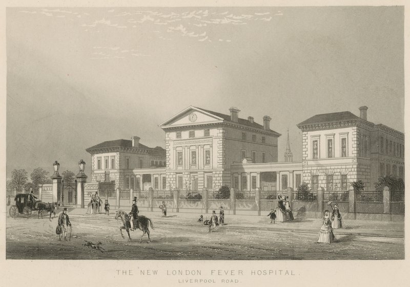 Det nya London Fever Hospital, Liverpool Road av English School