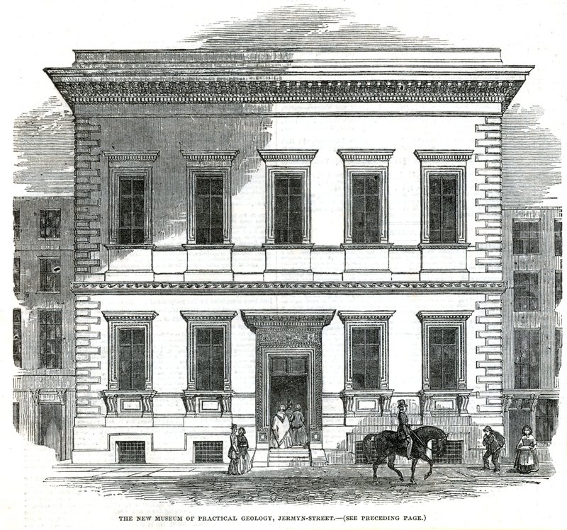 Det nya museet för praktisk geologi, Jermyn Street, London av English School