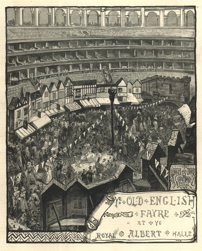 Den gamla engelska fayren i Royal Albert Hall av English School