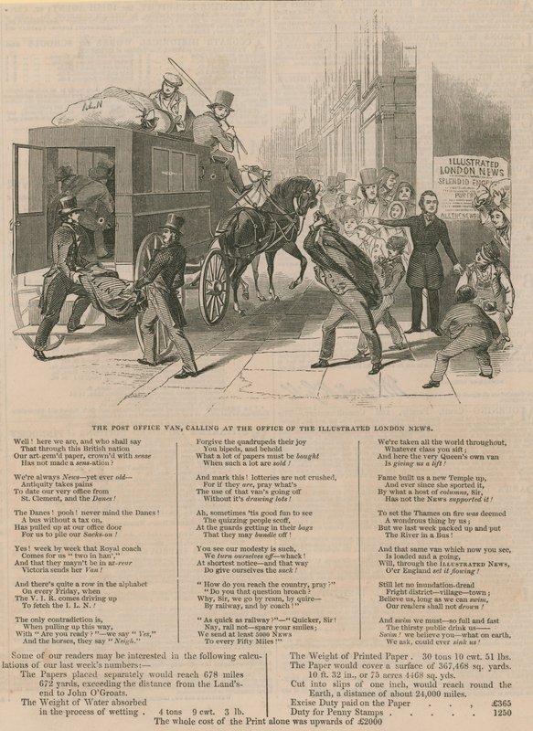 Postkontoret på kontoret för Illustrated London News av English School