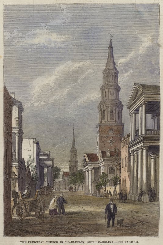 Huvudkyrkan i Charleston, South Carolina av English School