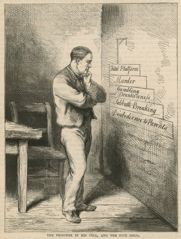 Fången i sin cell och de fem stegen av English School