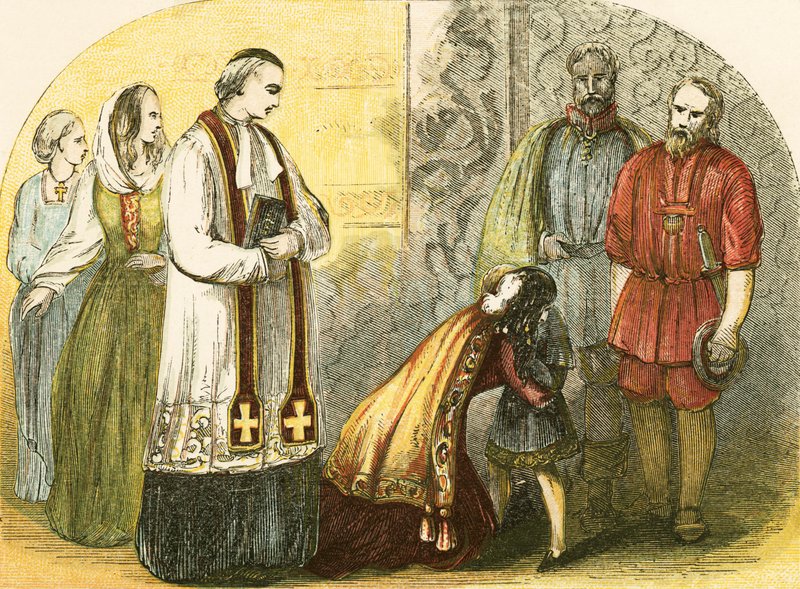 Drottningen av Edward IV, avsked med den unge hertigen av York av English School