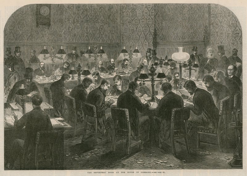 Reporterrummet i underhuset av English School
