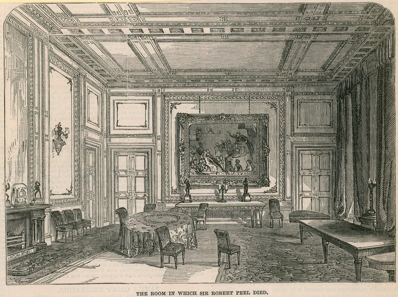 Rummet där Sir Robert Peel dog av English School