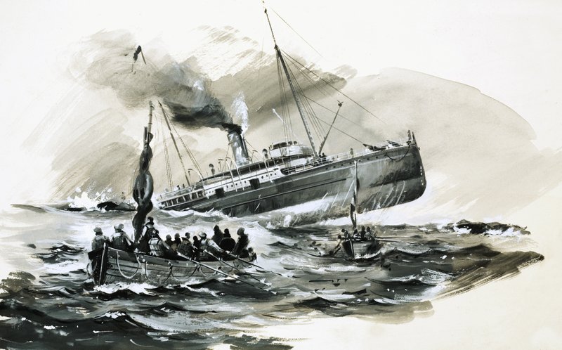 Ångaren Stellers förlisning 1899 av English School