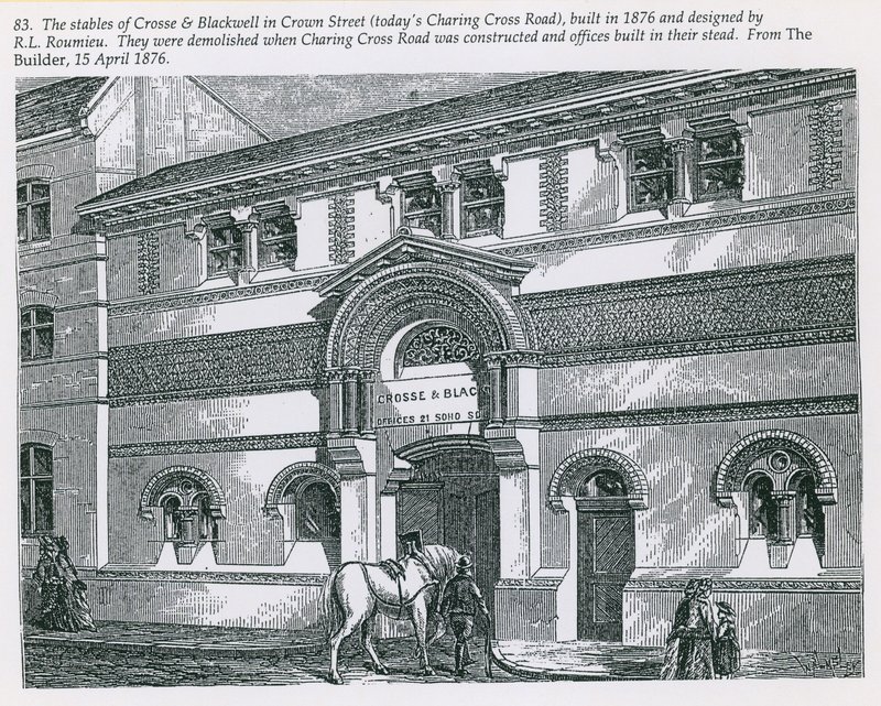 Stallet i Crosse & Blackwell på Crown Street (dagens Charing Cross Road) av English School