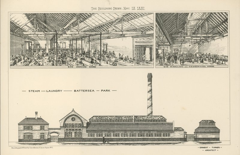 Ångtvättstugan i Battersea Park av English School