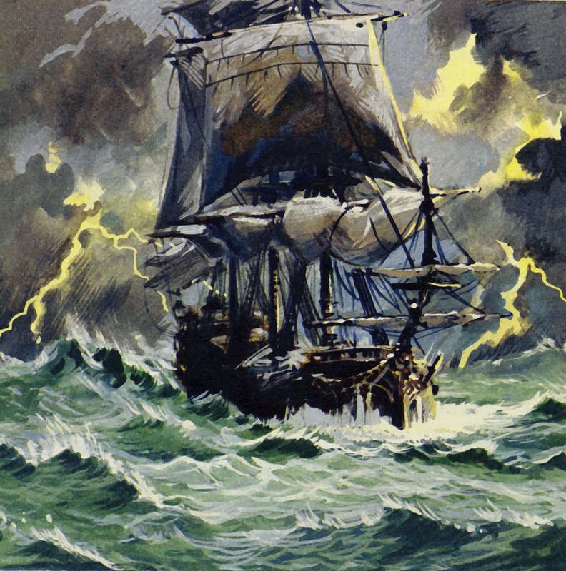 Den stormiga resan inspirerade Wagners The Flying Dutchman av English School