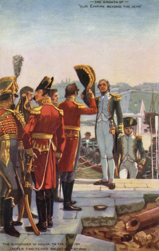 Överlämnandet av Malta till britterna, 4 september 1800 av English School