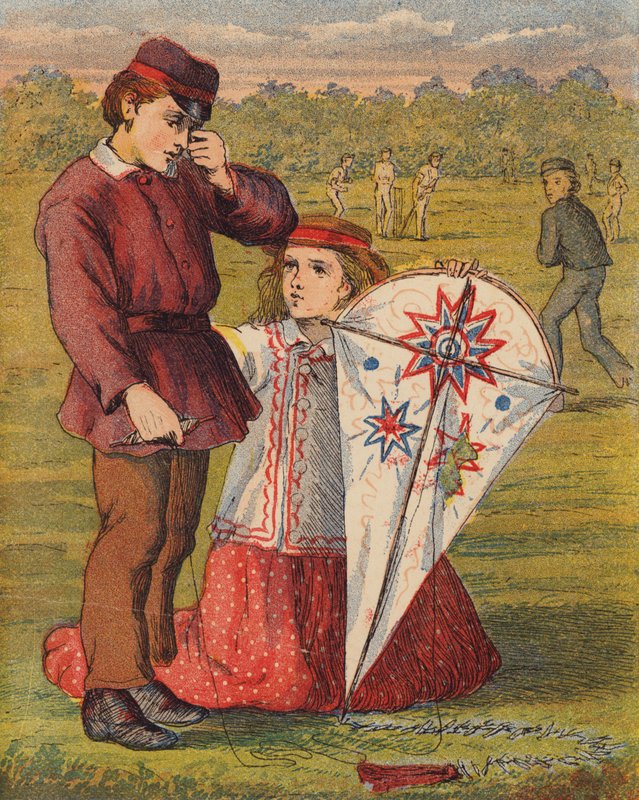 Den sönderrivna draken (färglitografi) av English School