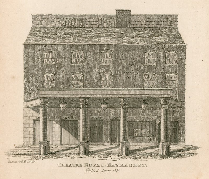 Theatre Royal, Haymarket, London, drog ner 1821 av English School